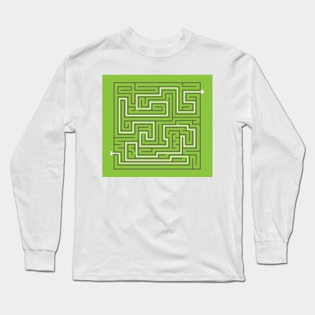 Maze Long Sleeve T-Shirt by yphien